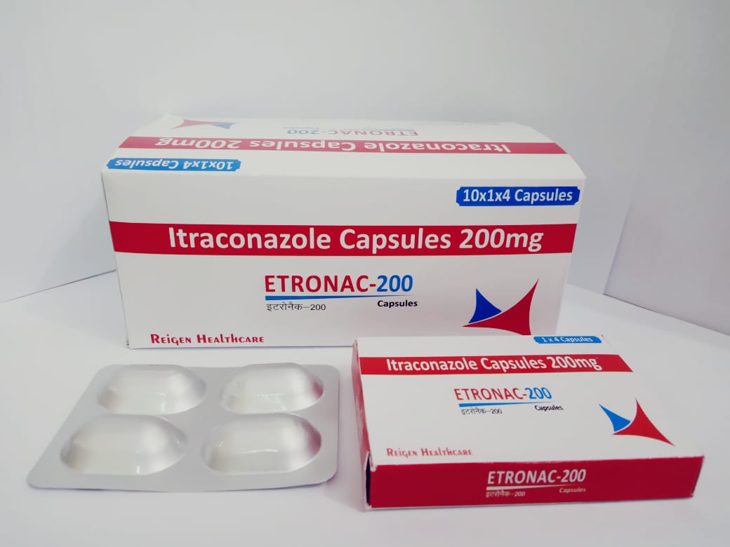 Product Name: ETRONAC 200, Compositions of ETRONAC 200 are Itraconazole 200  - JV Healthcare