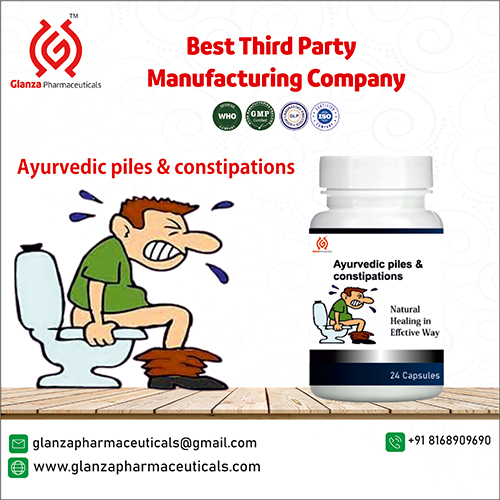 Product Name: Ayurvedic piles and constipations, Compositions of Ayurvedic piles and constipations are Ayurvedic Proprietary Medicine. - Glanza Pharmaceuticals