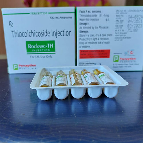 Product Name: Rocknac TH, Compositions of Rocknac TH are Thiocolchicoside - G N Biotech