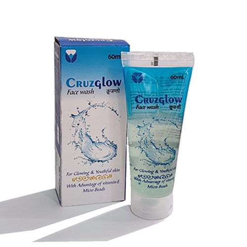 Product Name: Cruzglow, Compositions of Cruzglow are Glycolic Acid , ALOE VERA, VIT E, LIQUORIA EXTRACT, GLYCRINE, CARBOPOL AQUA SF-2, AMISOFT ECS, 22SB, SODIUM LAURYL SULPHATE, GALAXY CAPB SB, PHENONIP, BEADS, FREAGRANCE PHANTEON, PROPYLENE GLYCOL. - Biocruz Pharmaceuticals Private Limited