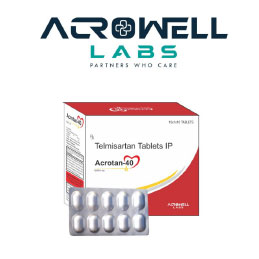 Product Name: Acrotan 40, Compositions of are Telmisartan Tablets IP - Acrowell Labs Private Limited