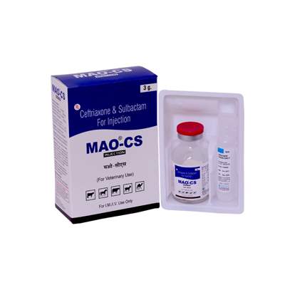 Product Name: MAO CS, Compositions of MAO CS are Ceftriaxone & Sulbactam For injection - ISKON REMEDIES