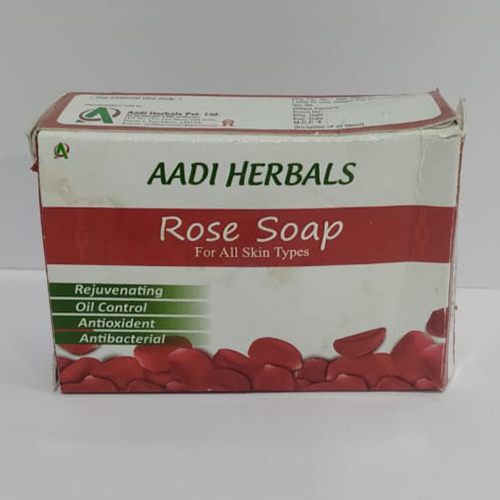 Product Name: Rose Soap, Compositions of Rose Soap are Rejuvenating,Oil Control Antioxidant,Antibacterial - Aadi Herbals Pvt. Ltd
