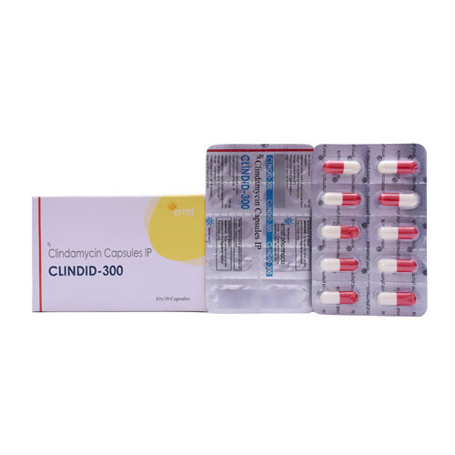 Product Name: Clindid 300, Compositions of Clindid 300 are Clindamycin 300mg  - Ernst Pharmacia