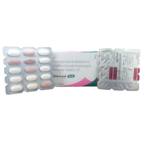 Product Name: GlymedG2, Compositions of GlymedG2 are Glimepiride & Metformin Hydrochloride Prolonged Release Tablets I.P - Jecks Pharma