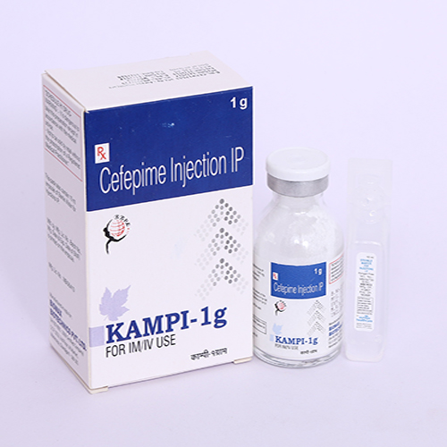 Product Name: KAMPI 1 GM, Compositions of KAMPI 1 GM are Cefepime Injection IP - Biomax Biotechnics Pvt. Ltd