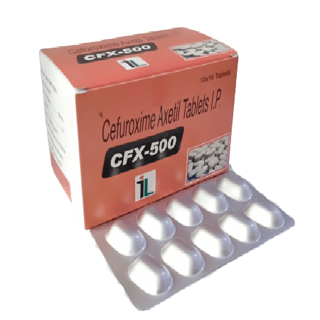 Product Name: CFX 500, Compositions of CFX 500 are Cefuroxime Axetil Tablets IP - Itelic Labs