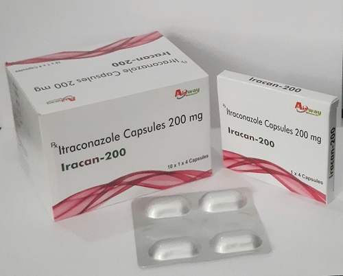 Product Name: Itracan 200, Compositions of Itracan 200 are Itraconazole Capsules 200 mg - Aidway Biotech