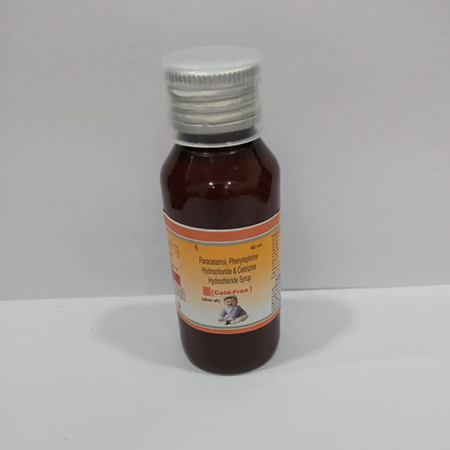 Product Name: Cold Free, Compositions of Cold Free are Paracetamol,Phenylephrine Hydrochloride,Cetirizine Hydrochloride Syrup - Safe Life Care