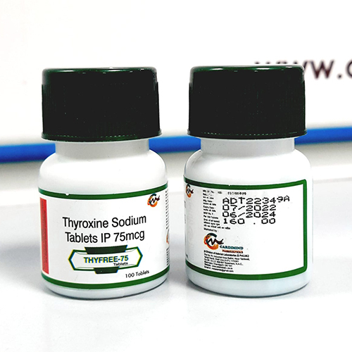 Product Name: Thyfree 75, Compositions of Thyroxine Sodium Tablets Ip  75 mcg are Thyroxine Sodium Tablets Ip  75 mcg - Cardimind Pharmaceuticals