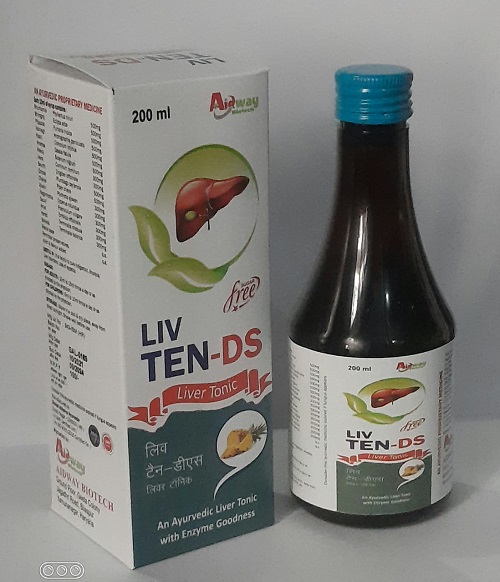 Product Name: Liv Ten DS, Compositions of Liv Ten DS are An Ayurvedic Liver Tonic - Aidway Biotech