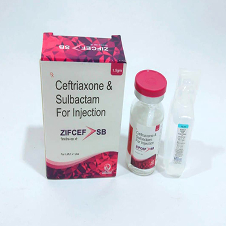 Product Name: ZIFCEF SB, Compositions of ZIFCEF SB are Ceftriaxone & Sulbactam For Injection - Ozenius Pharmaceutials