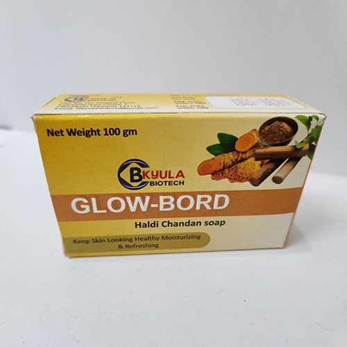 Product Name: Glow Bord, Compositions of Glow Bord are Haldi Chandan Soap - Bkyula Biotech