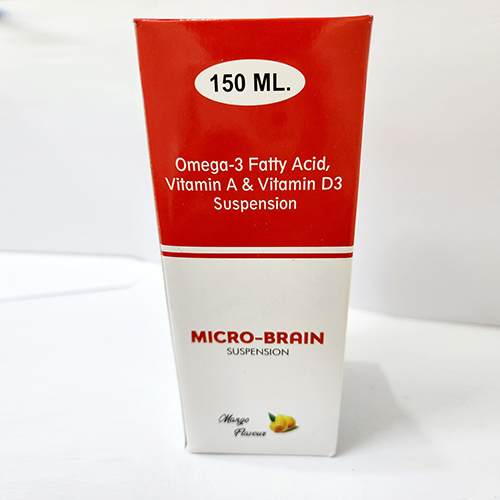 Product Name: Micro Brain, Compositions of Micro Brain are Omega-3 Fatty Acid, Vitamin A & Vitamin D3 Suspension - Bkyula Biotech