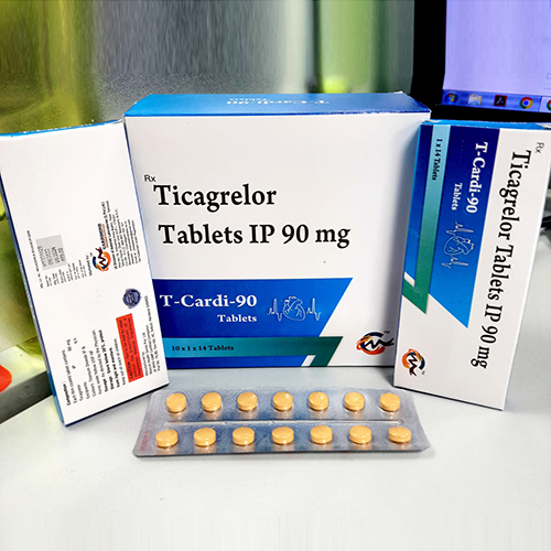 Product Name: T cardi 90, Compositions of T cardi 90 are Ticagrelor Tablets IP 90 mg - Cardimind Pharmaceuticals
