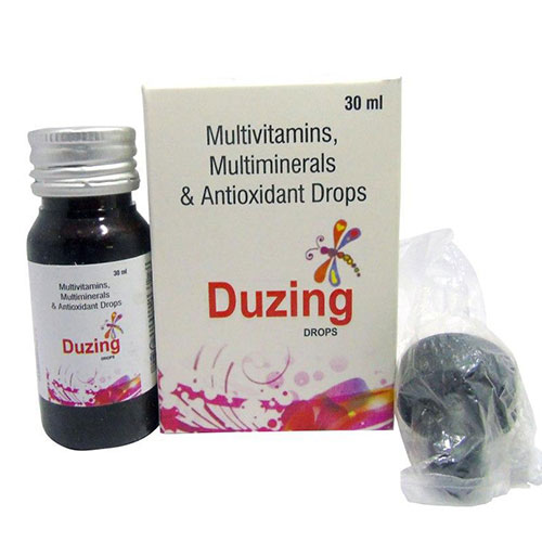 Product Name: DUZING, Compositions of DUZING are Multivitamin+Multiminral+ Antioxidant Drop - Edelweiss Lifecare