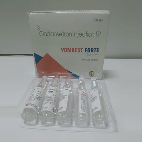 Product Name: Vombest Forte, Compositions of Vombest Forte are Ondansetron Injection IP - Macro Labs Pvt Ltd