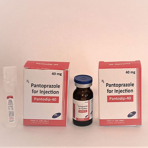 Product Name: Pantodip 40, Compositions of Pantodip 40 are Pantoprazole - Mondove Biotech Pvt Ltd
