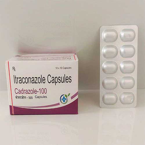 Product Name: Cadrazole 100, Compositions of Cadrazole 100 are Itraconazole Capsules - Caddix Healthcare
