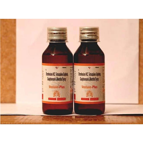Product Name: Ventuss Plus, Compositions of Ventuss Plus are COUGH SYRUP - Venix Global Care Private Limited