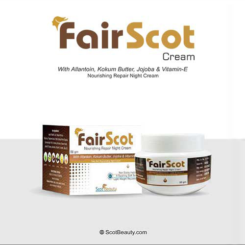 Product Name: Fairscot, Compositions of Fairscot are With Allontion,Kokum Butter - Pharma Drugs and Chemicals