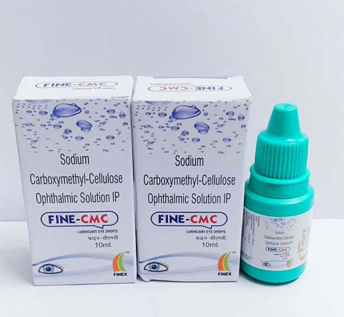 Product Name: Fine CMC, Compositions of Fine CMC are Sodium Carboxymethyl Cellulose Ophthalmic Solution - Finex Lifecare