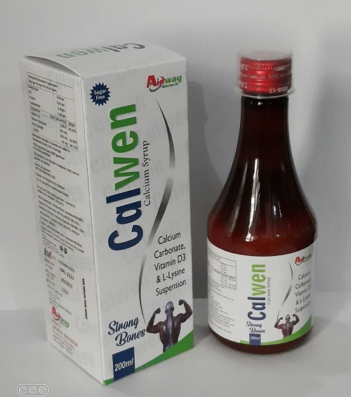 Product Name: Clawen, Compositions of Clawen are Calcium Carbonate,Vitamin D3 &  L-Lysine Suspension - Aidway Biotech