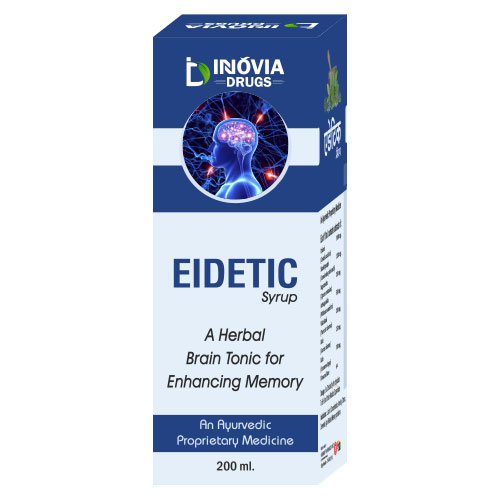Product Name: Eidetic, Compositions of Eidetic are An Ayurvedic Proprietary Medicine - Innovia Drugs
