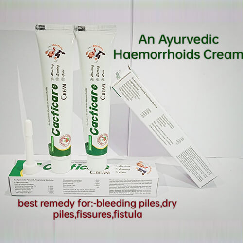 Product Name: Cacticare, Compositions of Cacticare are An Ayurvedic Heamorrhoids Cream - DP Ayurveda