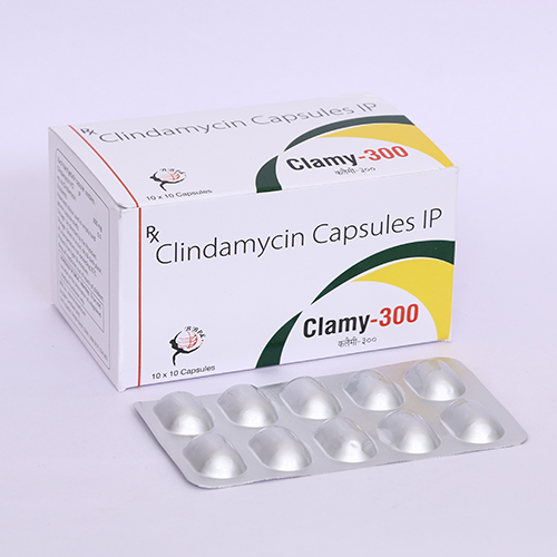 Product Name: CLAMY 300, Compositions of CLAMY 300 are Clindamycin Capsules IP - Biomax Biotechnics Pvt. Ltd