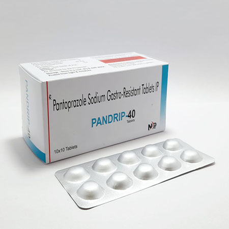 Product Name: Pandrip 40, Compositions of Pandrip 40 are Pantoprazole Sodium Gastro-Resistant Tablets Ip - Noxxon Pharmaceuticals Private Limited