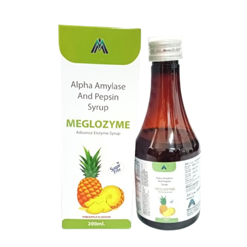 Product Name: MEGLOZYME, Compositions of MEGLOZYME are Alpha Amylase And Pepsin Syrup - Medlo Biotech