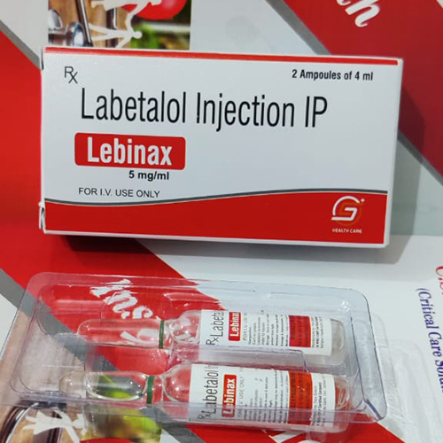Product Name: LEBINAX, Compositions of LEBINAX are Labetalol Injection IP - C.S Healthcare