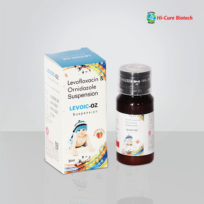 Product Name: LEVOIC OZ, Compositions of LEVOIC OZ are LEVOFLOXACIN 125 MG + ORNIDAZOLE 125 MG - Reomax Care