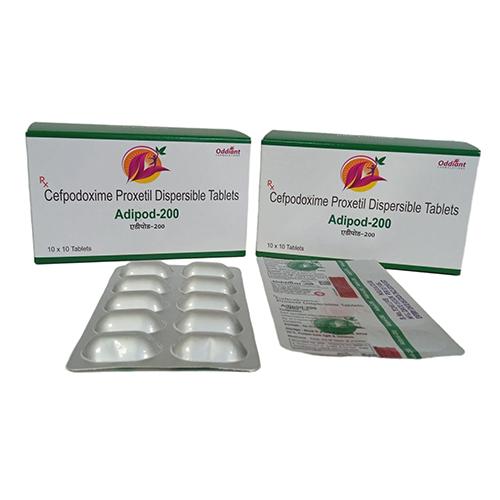 Product Name: Adipo200, Compositions of Adipo200 are Cefpodoxime Proxetil Dispersible Tablets - Oddiant Formulations