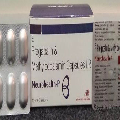 Product Name: Neurohealth P, Compositions of Neurohealth P are Pregabalin & Methylcobalamin - Associated Biopharma