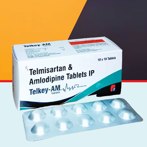 Product Name: Telkey AM, Compositions of Telkey AM are Telmisartan & Amlodipine Tablets IP  - Healthkey Life Science Private Limited