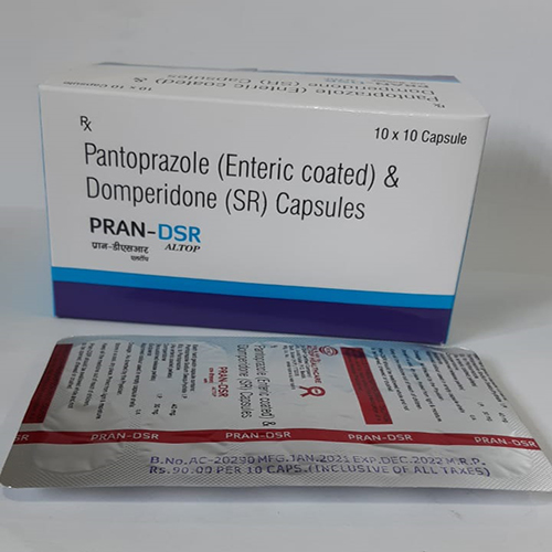 Product Name: Pran DSR, Compositions of Pran DSR are Pantoprazole (EC) & Domperidone (SR) Capsules - Altop HealthCare