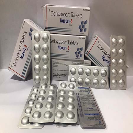 Product Name: Ngcort 6, Compositions of Ngcort 6 are Deflazacort Tablets - NG Healthcare Pvt Ltd