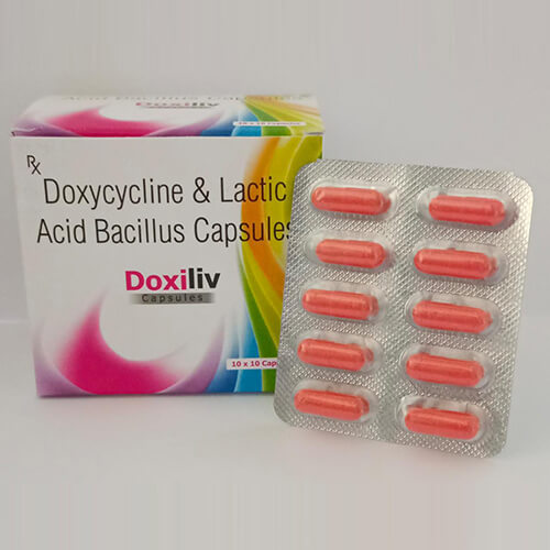 Product Name: Doxiliv, Compositions of Doxiliv are Doxycycline  & Lactic Acid Bacillus Tablets - Macro Labs Pvt Ltd