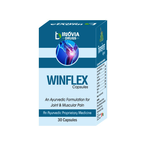 Product Name: Winflex, Compositions of Winflex are An Ayurvedic formulation for joint and Muscler Pain - Innovia Drugs