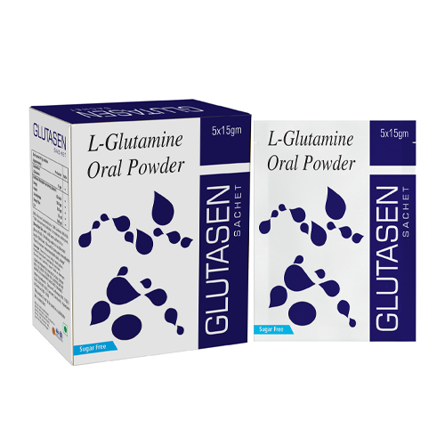 Product Name: Glutasen, Compositions of Glutasen are L-Glutamine Oral Powder - Senen Biotech
