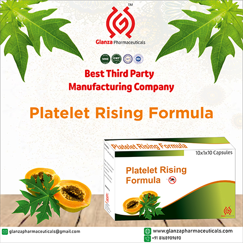 Product Name: Platelet Rising Formula, Compositions of Platelet Rising Formula are Ayurvedic Proprietary Medicine - Glanza Pharmaceuticals
