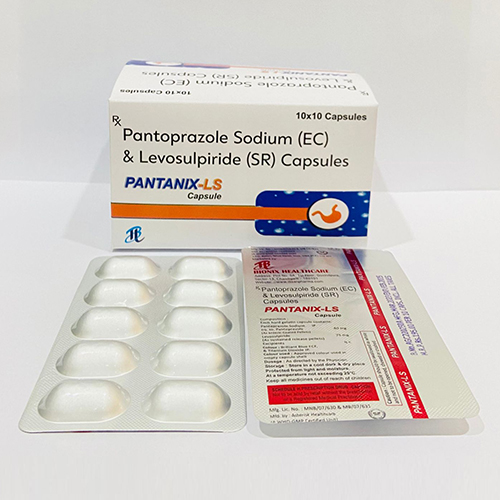Product Name: Pantanix LS, Compositions of Pantanix LS are Pantaprazole Sodium (EC) and Levosulpiride (SR) Capsules - Disan Pharma
