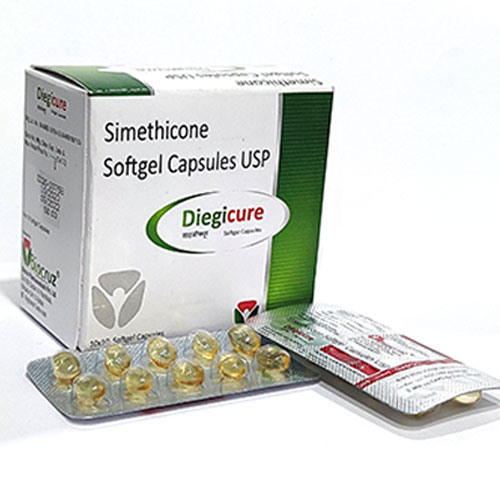 Product Name: Diegicure , Compositions of Diegicure  are Simethicone IP 140mg - Biocruz Pharmaceuticals Private Limited