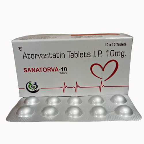 SANATORVA 10 are Atorvastatin 10mg - Edelweiss Lifecare