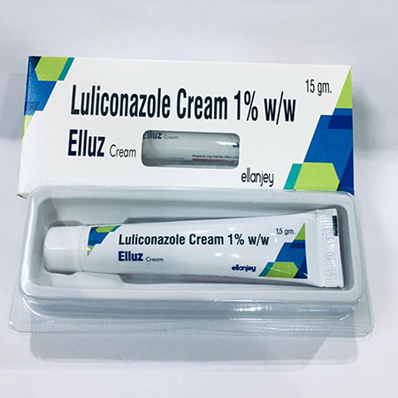 Product Name: Elluz, Compositions of Elluz are Luliconazole Cream 1% - Ellanjey Lifesciences