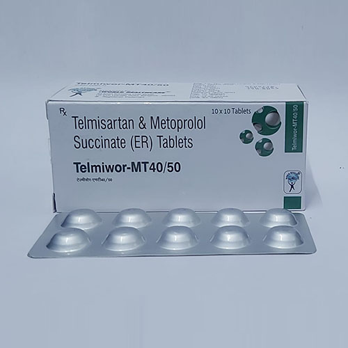 Product Name: Telmiwor MT 40/50, Compositions of Telmiwor MT 40/50 are Telmisartan  &  Metoprolol Succinate (ER) Tablets - WHC World Healthcare