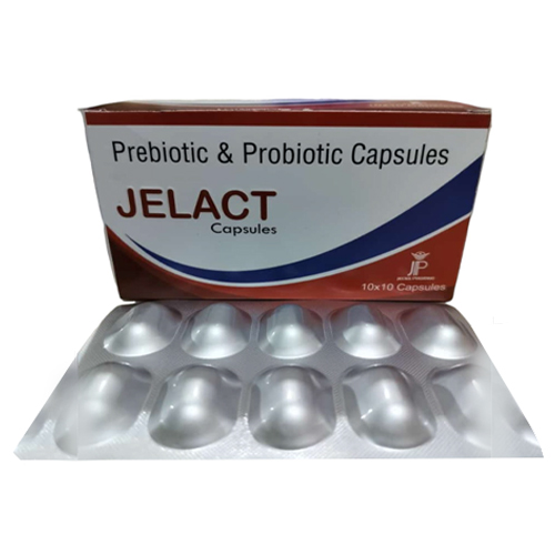 Product Name: Jelact, Compositions of Jelact are Prebiotic &  Probiotic Capsules - Jecks Pharma