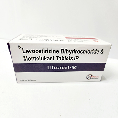 Product Name: Lifcorcet M, Compositions of Lifcorcet M are Levocetirizine Dihydrochloride & Montelukast Tablets IP - Bkyula Biotech